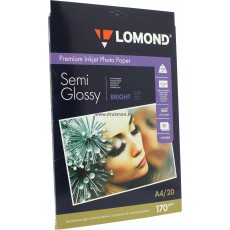 Фотобумага Lomond (Semi-Glossy) полуглянцевая односторонняя A4, 170 г/м2, 20 л. (1101305)