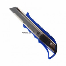 Нож канцелярский 18мм Attache с фиксатором и металлическими направляющими (цвета в ассортименте)