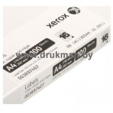 Наклейка XEROX матовая А4, 60 г/м2, 16 этикеток размером 105х37.12 мм, 100 л/п. (003R97407)