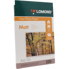 Фотобумага Lomond матовая двусторонняя A4, 220 г/м2, 50 л. (0102144)