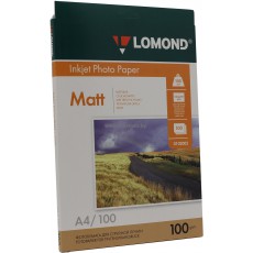 Фотобумага Lomond матовая двусторонняя A4, 100 г/м, 100 л. (0102002)