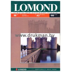 Фотобумага Lomond матовая односторонняя A3, 90 г/м, 100 л. (0102011)