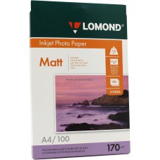 Фотобумага Lomond матовая двусторонняя A4, 170 г/м, 100 л. (0102006)