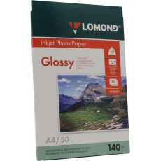Фотобумага Lomond глянцевая односторонняя A4, 140 г/м, 50 л. (0102054)