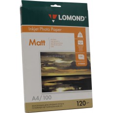 Фотобумага Lomond матовая односторонняя  A4, 120 г/м, 100 л. (0102003)