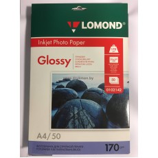 Фотобумага Lomond глянцевая односторонняя A4, 170 г/м, 50 л. (0102142)