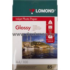 Фотобумага Lomond глянцевая односторонняя  A4, 85 г/м, 100 л. (0102145) Фотобумага Lomond глянцевая односторонняя  A4, 85 г/м, 100 л. (0102145)
