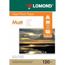 Фотобумага Lomond матовая односторонняя А3, 120 г/м2, 100 л. (0102162)