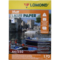 Фотобумага Lomond матовая двусторонняя А4, 170 г/м2, 250 л. для лазерной печати (0300241)