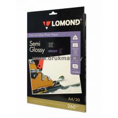 Фотобумага Lomond (Semi-Glossy) полуглянцевая односторонняя A4, 260 г/м2, 20 л. (1103301) Фотобумага Lomond (Semi-Glossy) полуглянцевая односторонняя A4, 260 г/м2, 20 л. (1103301)