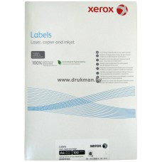 Наклейка XEROX матовая А4, 60 г/м2, 8 этикеток размером 105х71.25 мм, 100 л/п.  (003R97404)