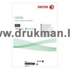 Наклейка XEROX матовая А4, 60 г/м2, 33 этикетки размером 70х25.4 мм, 100 л/п. (003R97410)