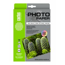 Фотобумага Cactus самоклеящаяся глянцевая A5, 130 г/м2, 50 л. (CS-GSA513050)