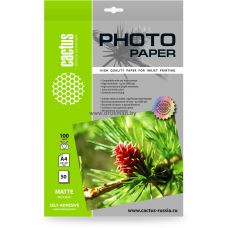 Фотобумага Cactus самоклеящаяся матовая A4, 100 г/м2, 50 л. (CS-MSA410050) Фотобумага Cactus самоклеящаяся матовая A4, 100 г/м2, 50 л. (CS-MSA410050)